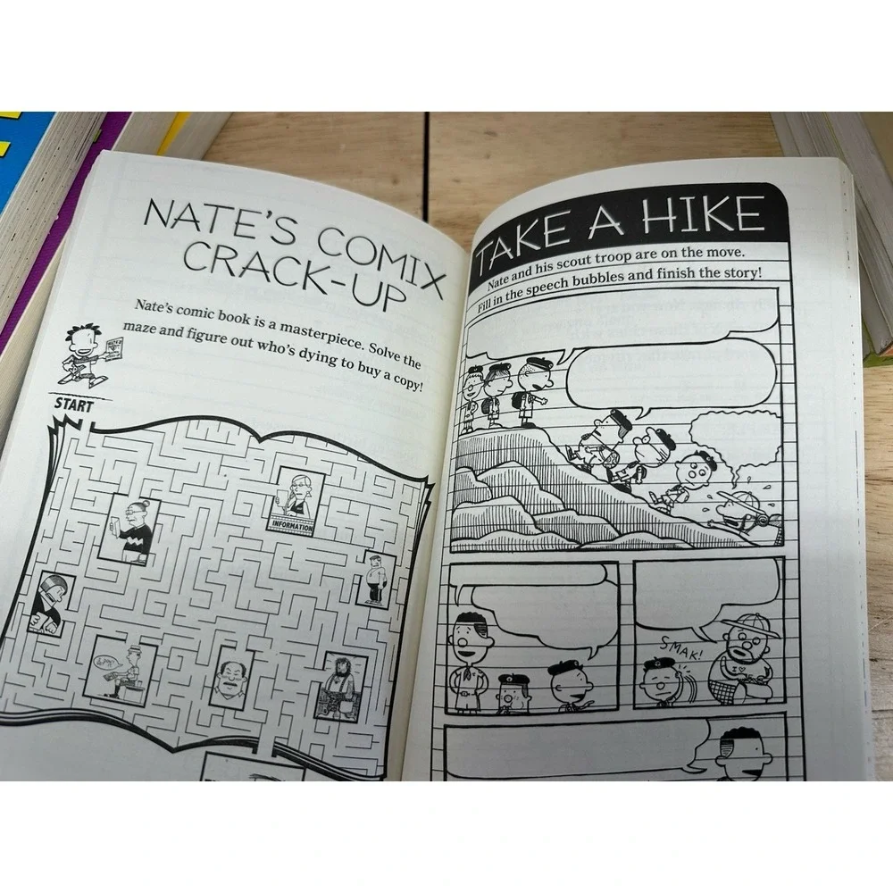 Lot of 18 Big Nate Paperback & Hardcover Books Lincoln Pierce Activity Books